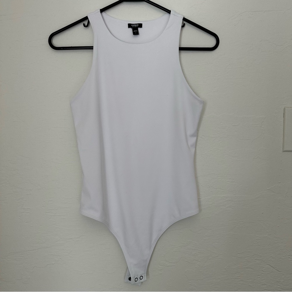 NWOT Express Body Contour White Tank Bodysuit